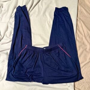 Women's Navy Joggers with Pink Trim